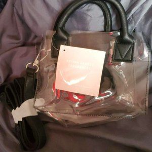 BOLSO TRANSPARENTE Y NEGRO BAG SAC  ARIANA